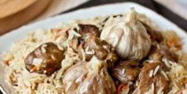 плов с уткой в казане