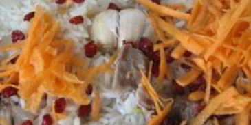 плов со свининой и барбарисом