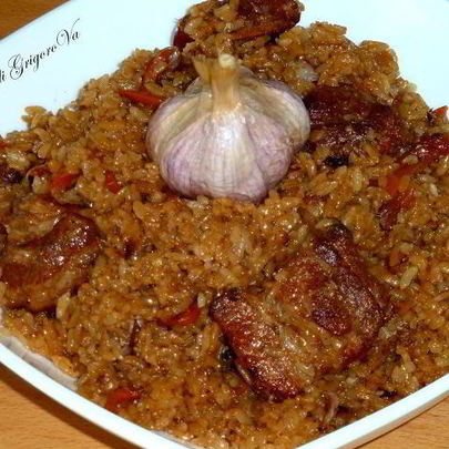 Плов со свиными ребрышками