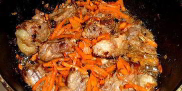 плов со свиными ребрышками