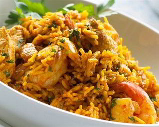 Плов узбекский с курицей и барбарисом