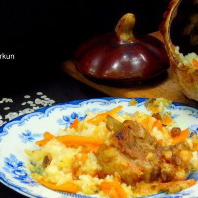 Плов в горшке