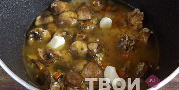 постный плов с грибами