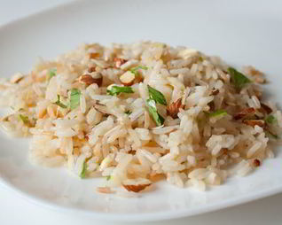 Рисовый пилав с миндалем