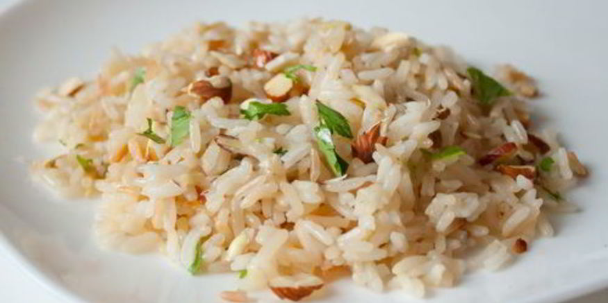 Рецепт рисового пилава с миндалем