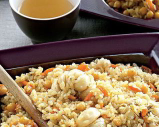 Вегетарианский плов с зирой