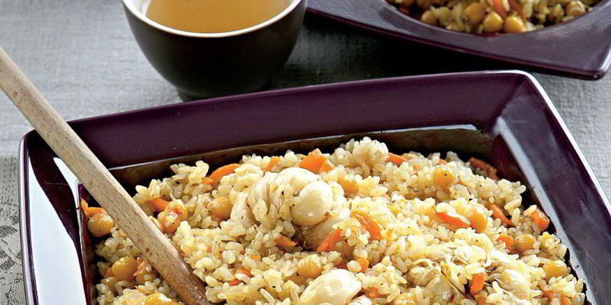 Рецепт вегетарианского плова с зирой