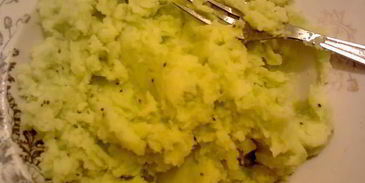 пюре картофельное с киви