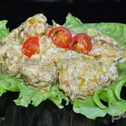 Фрикасе из курицы в сырном соусе