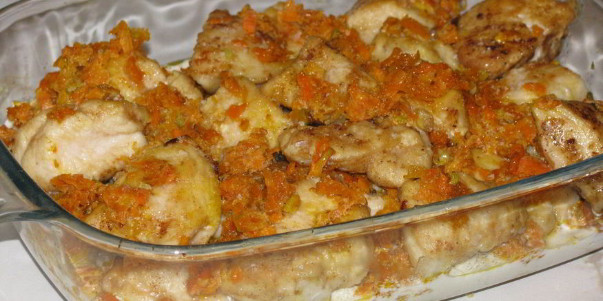 Рецепт легкого фрикасе из курицы