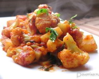 Овощное рагу под соусом карри