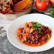 Рецепт Овощного рагу с фаршем в духовке