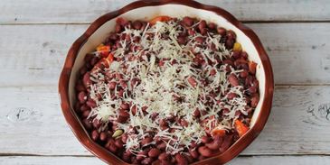 овощное рагу с фаршем в духовке