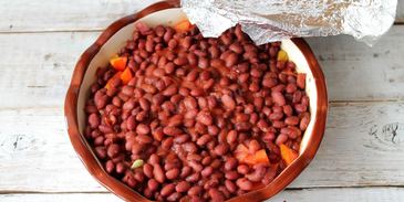 овощное рагу с фаршем в духовке