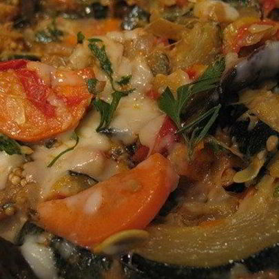 Овощное рагу с грибами