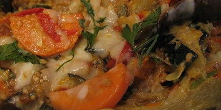 Рецепт овощного рагу с грибами