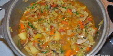 овощное рагу с капустой