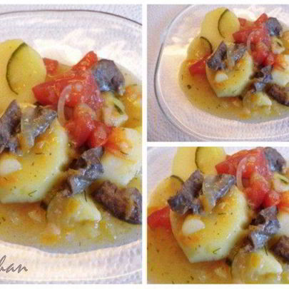 Овощное рагу с сердцем