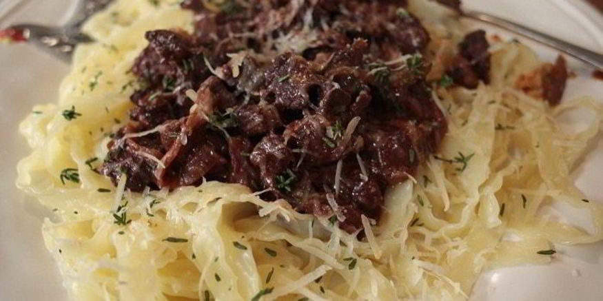 Рецепт пасты с рагу из дичи