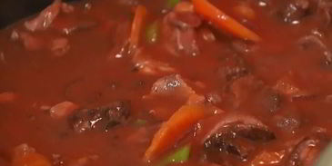 паста с рагу из дичи