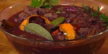 паста с рагу из дичи