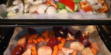 печеное овощное рагу