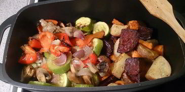 печеное овощное рагу