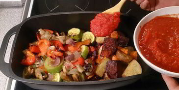 печеное овощное рагу