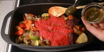 печеное овощное рагу