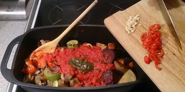 печеное овощное рагу