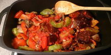 печеное овощное рагу