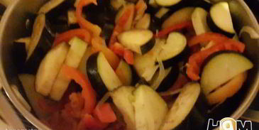 рагу из баклажан с перцем