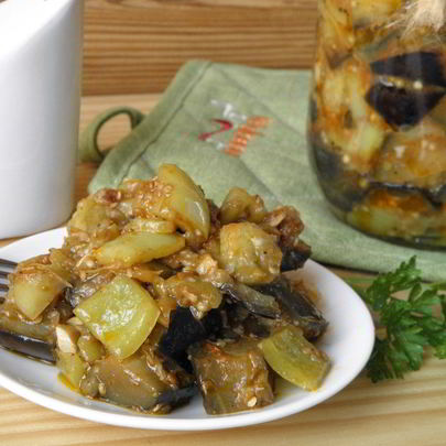 Рагу из баклажанов на зиму