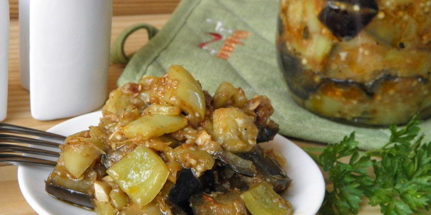 Рецепт рагу из баклажанов на зиму