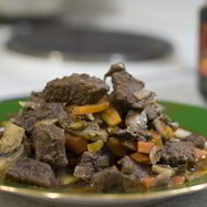 Рецепт Рагу из говядины с грибами