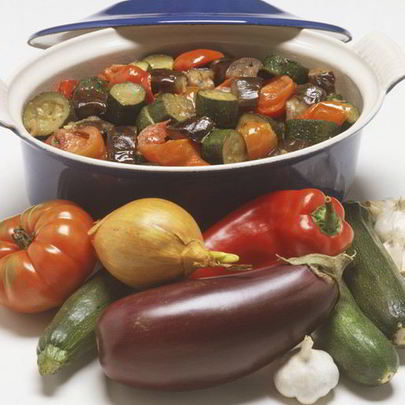 Рагу из кабачков и баклажанов