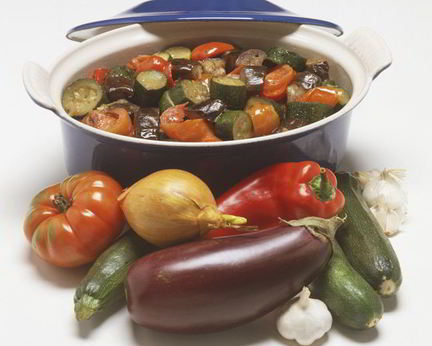 Рагу из кабачков и баклажанов