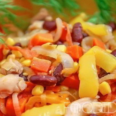 Рагу из овощей с курицей