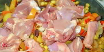 рагу из овощей с курицей