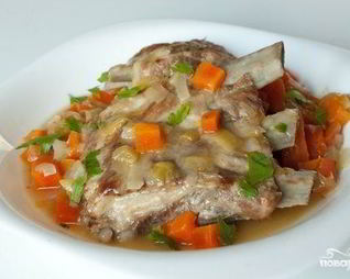 Рагу из ребрышек с овощами