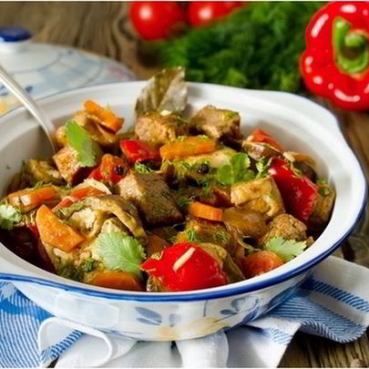 Рагу овощное с мясом