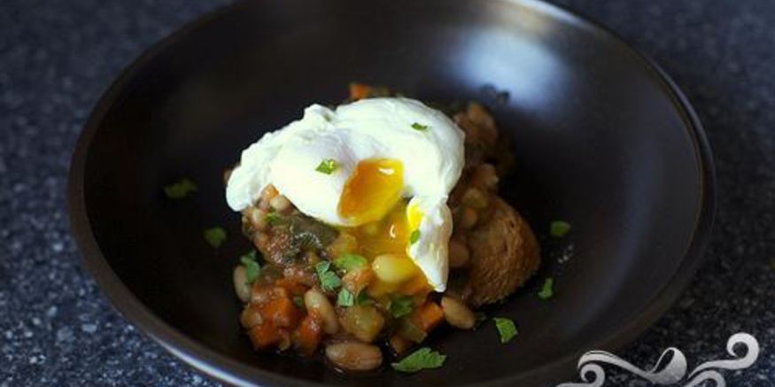 Рецепт рагу с фасолью и мангольдом