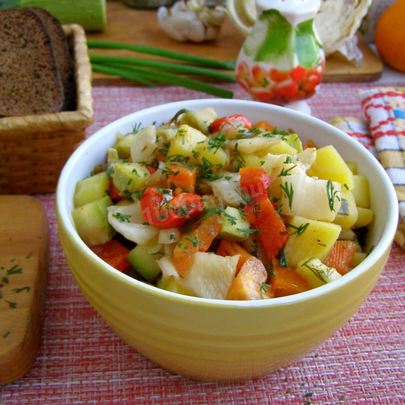 Рагу с капустой в мультиварке