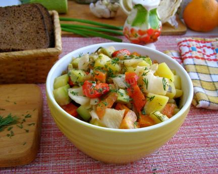 Рагу с капустой в мультиварке