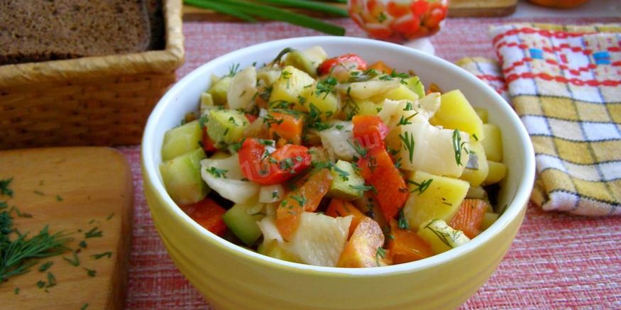 Рецепт рагу с капустой в мультиварке