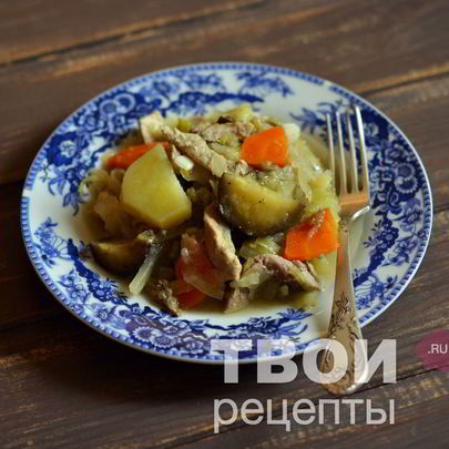 Рагу с мясом в мультиварке