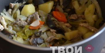 рагу с мясом в мультиварке