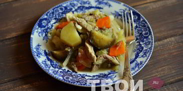 рагу с мясом в мультиварке