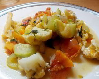 Рагу с цветной капустой