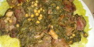 рагу со шпинатом и горохом